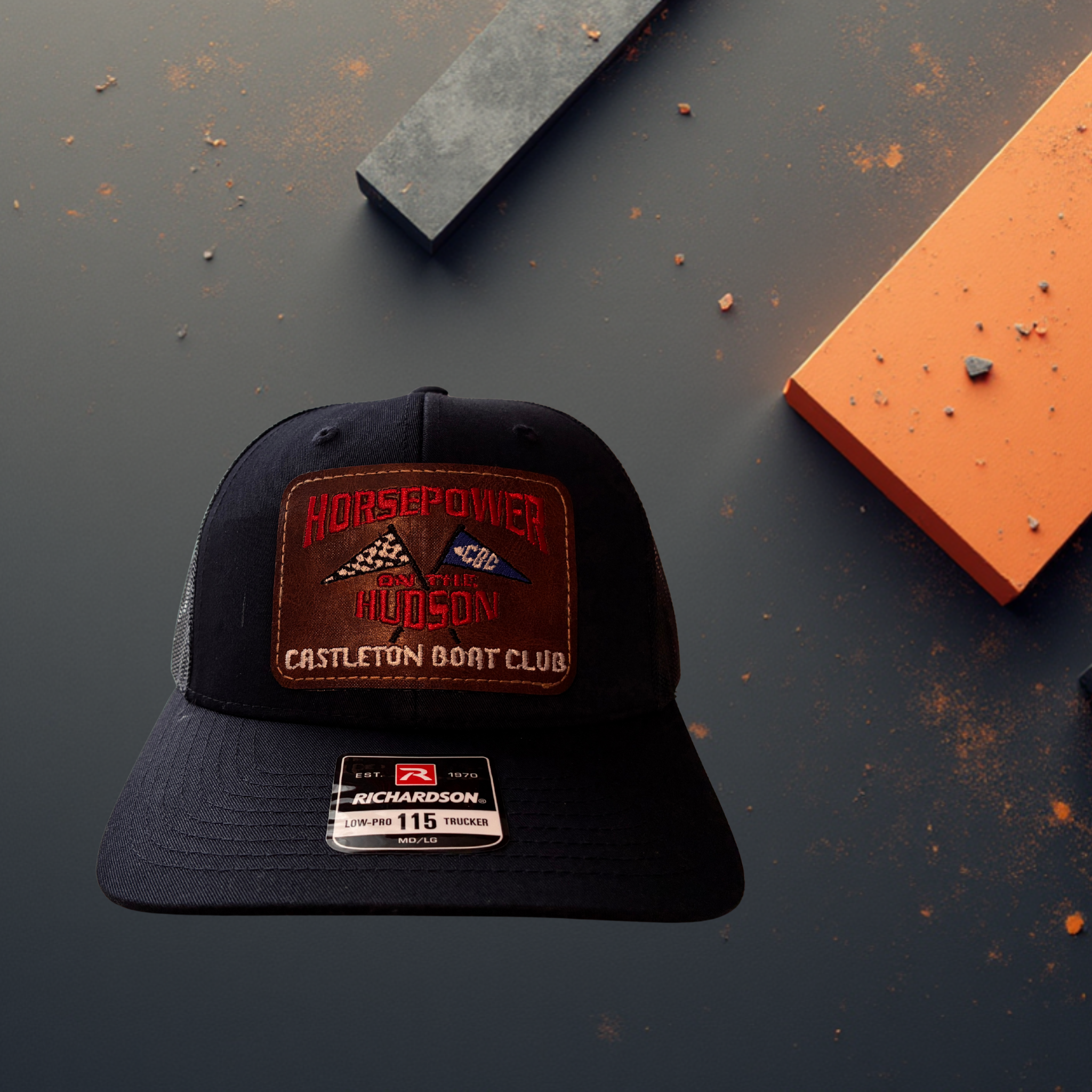 HorsePower On the Hudson Embroidered  Patch Trucker Cap