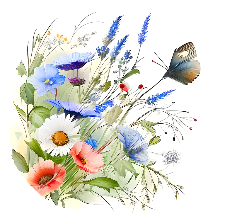 Wildflower Car Coaster - Set of 2