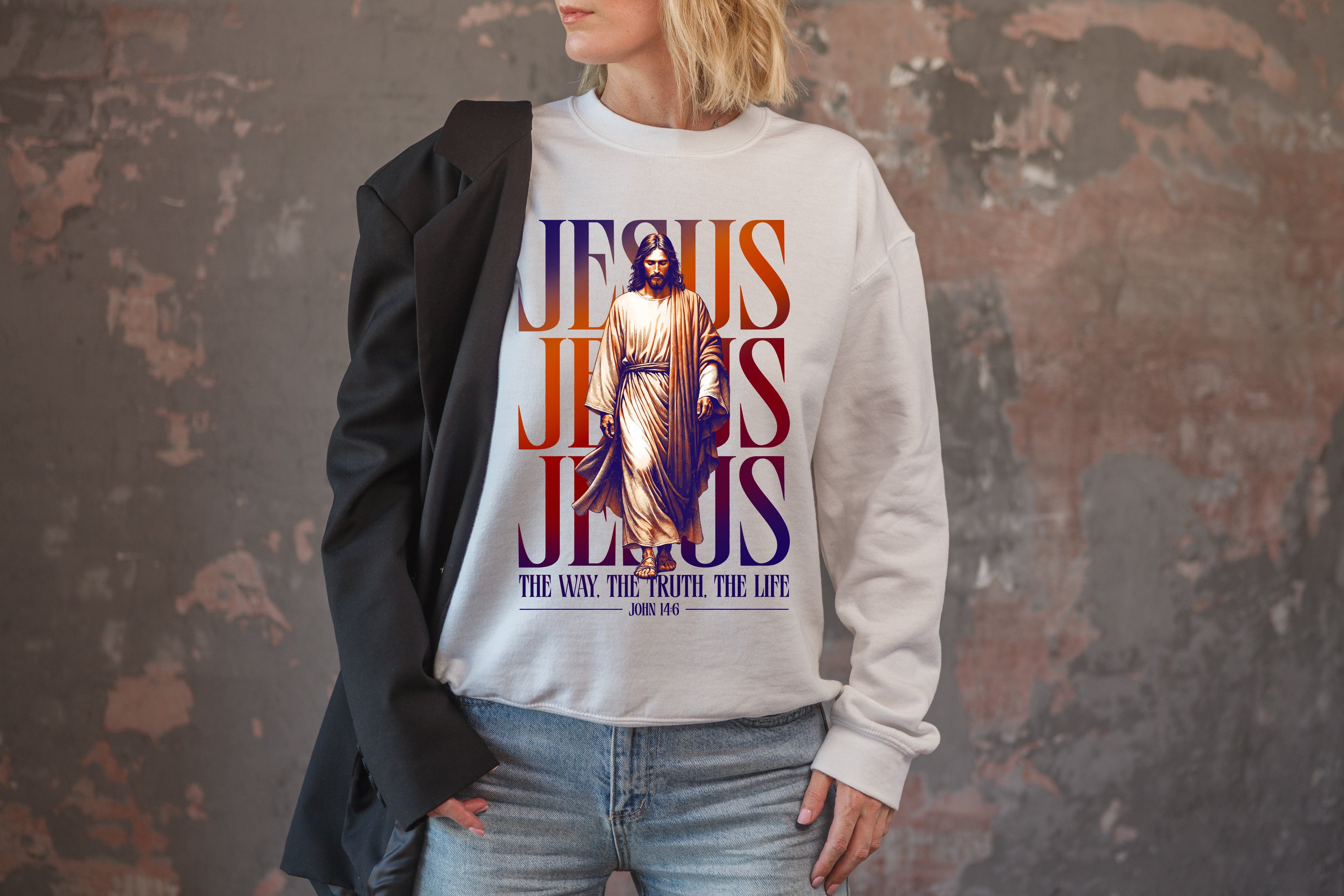 Jesus: The Way, The Truth, The Life Sweatshirt