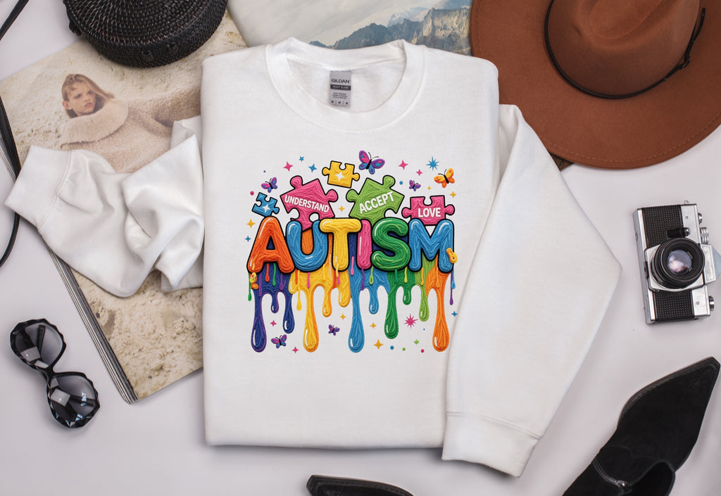Autism, Understand, Love, Accept Sweatshirt – Autism Awareness Apparel