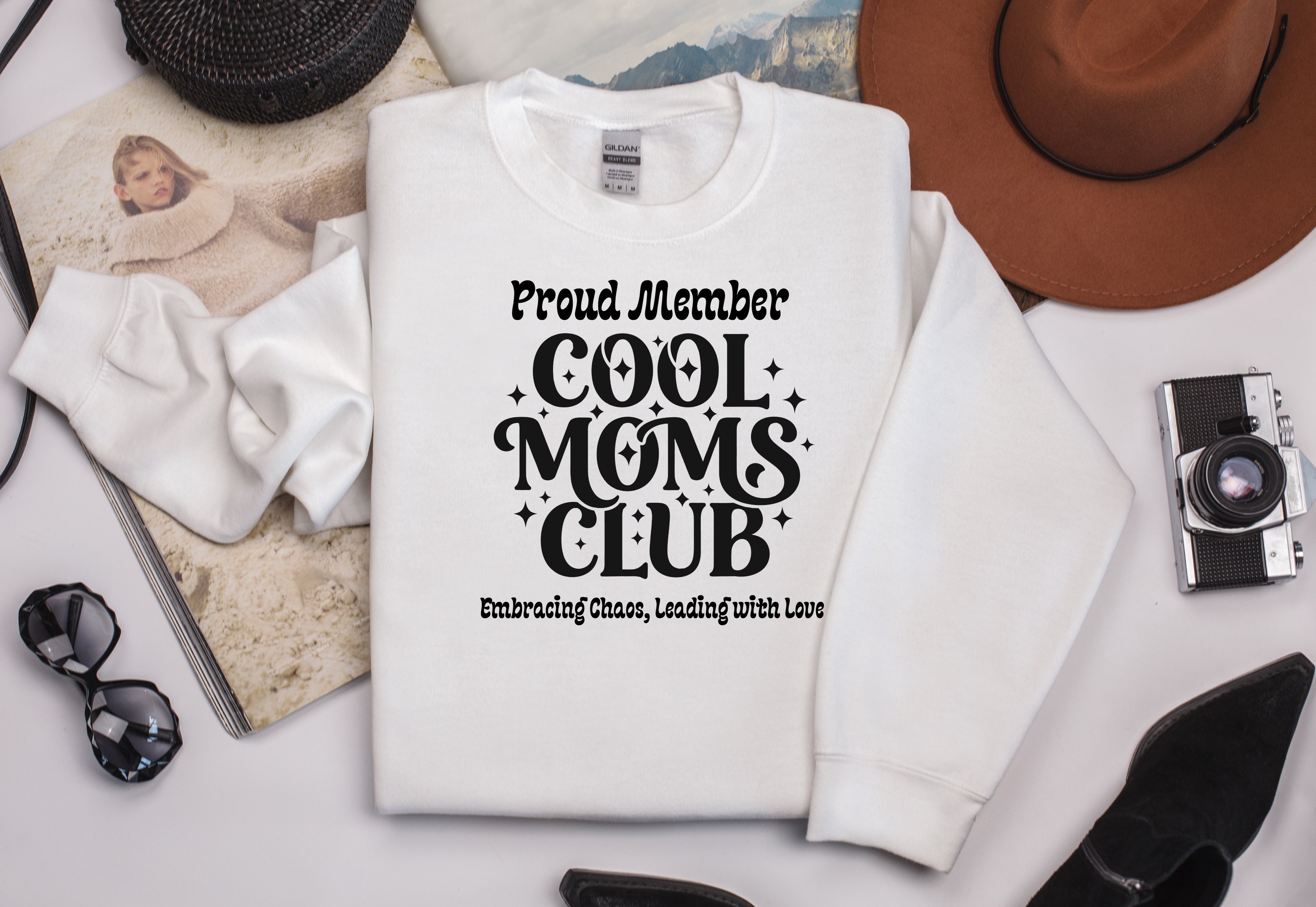 Proud Member of the Cool Moms Club Sweatshirt – Embracing Chaos, Leading with Love