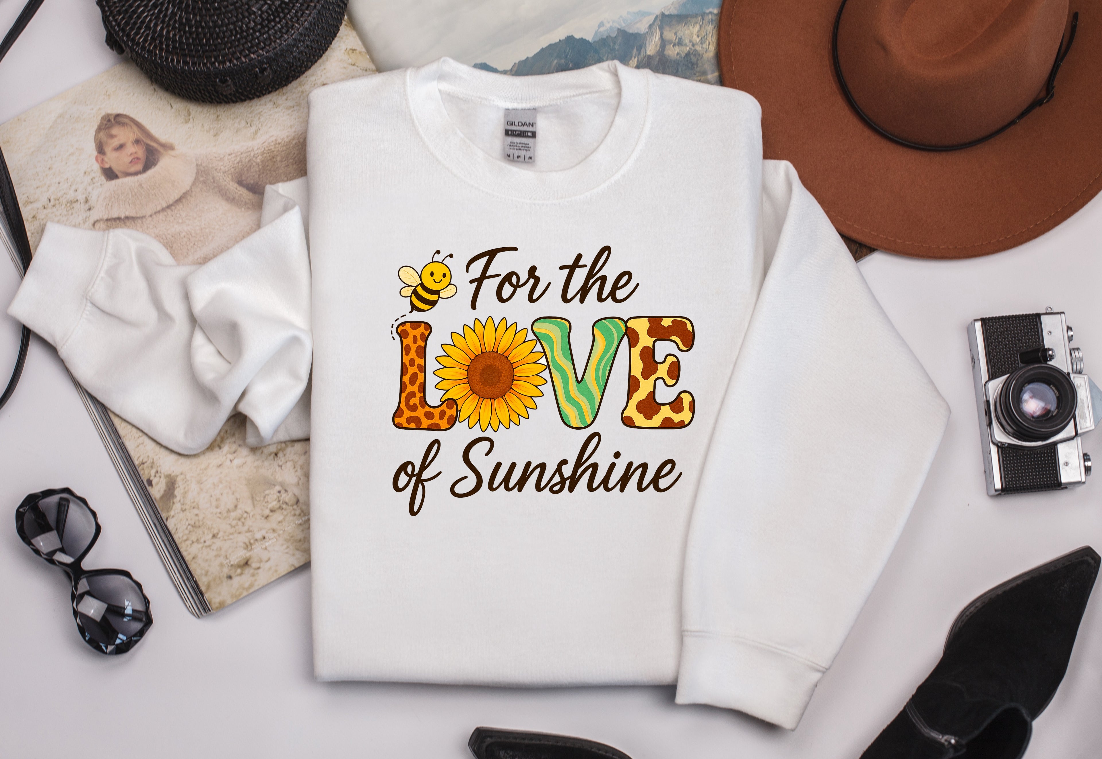 For the Love of Sunshine Sweatshirt - Inspirational Faith-Based Apparel
