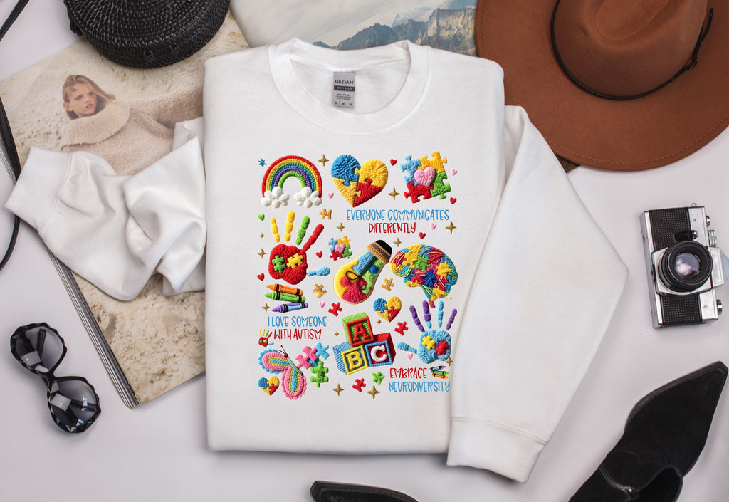 I Love Someone With Autism Sweatshirt - Autism Awareness Apparel
