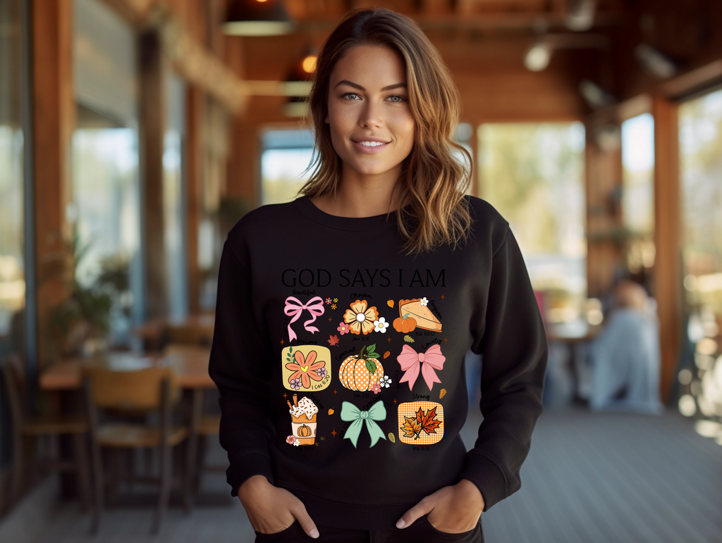God Says I Am Autumn Affirmations Sweatshirt