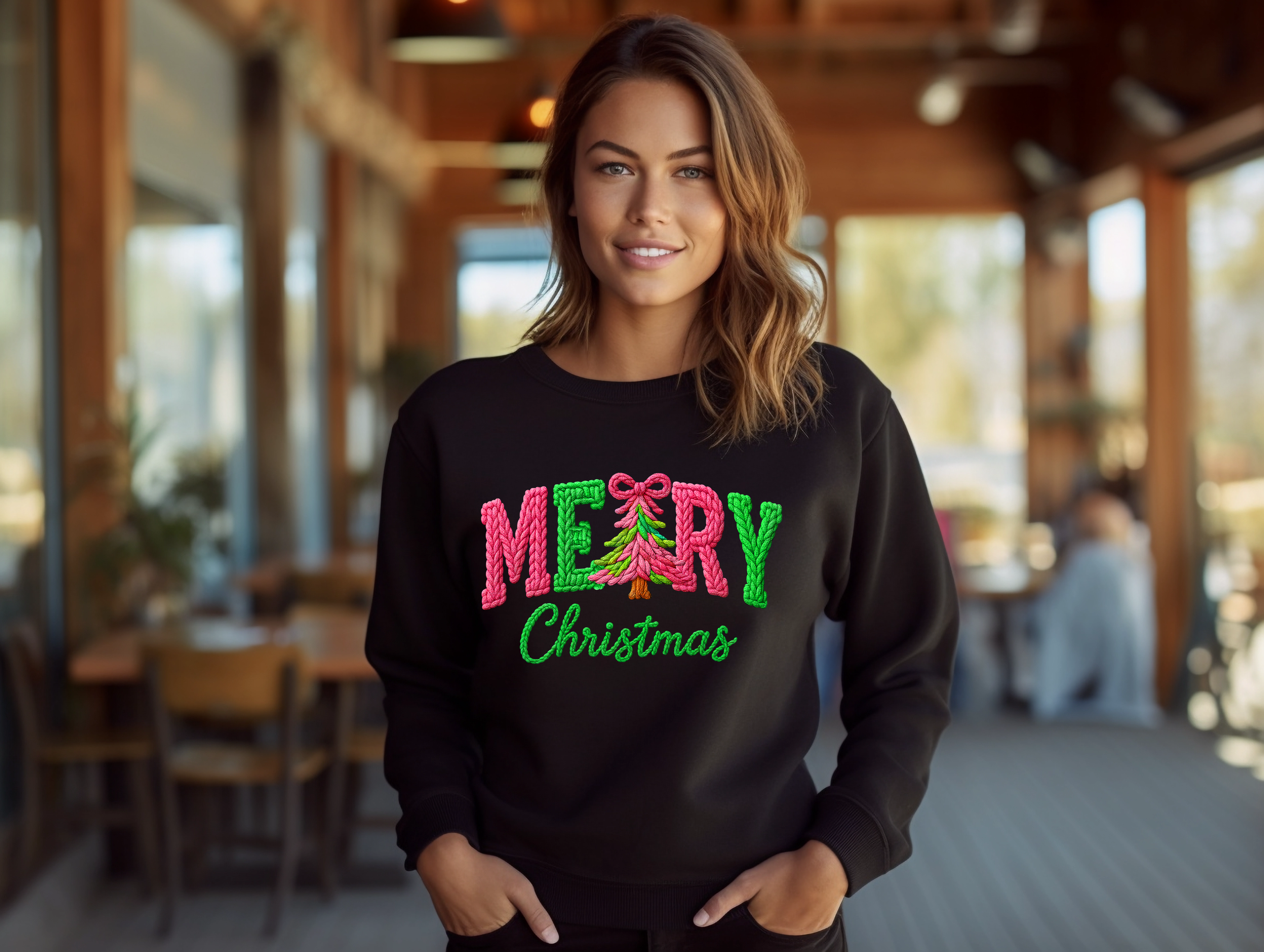 Whimsical Merry Christmas Sweatshirt