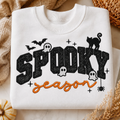 Spooky Season Applique Embroidery Designed Sweatshirt