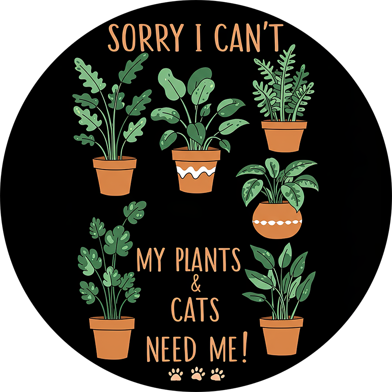 Cut Plant Related Car Coaster- Set of 2