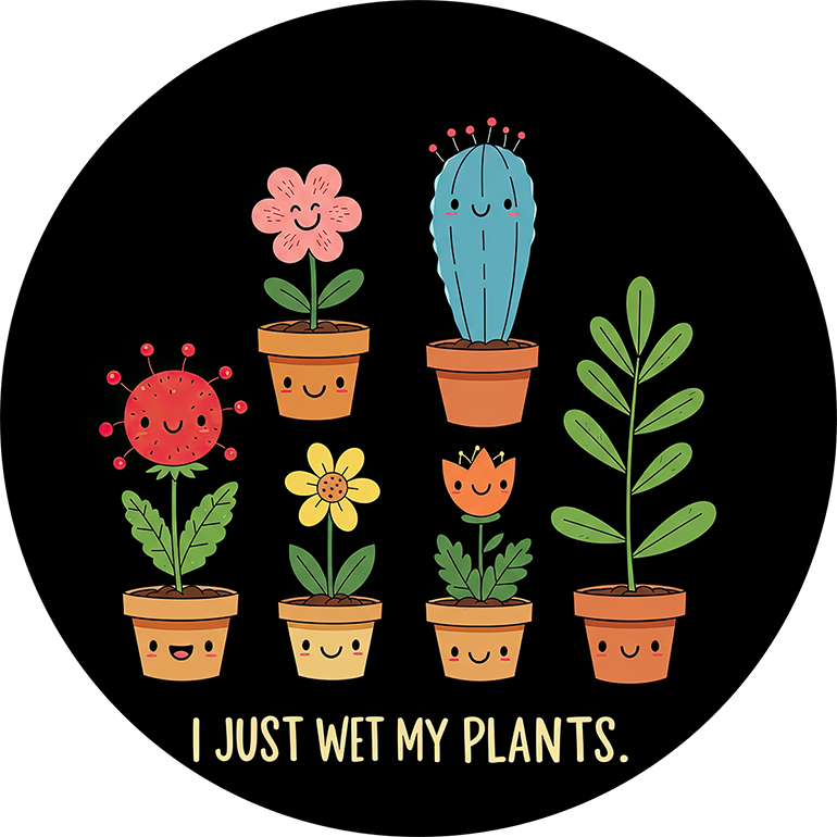 Cut Plant Related Car Coaster- Set of 2